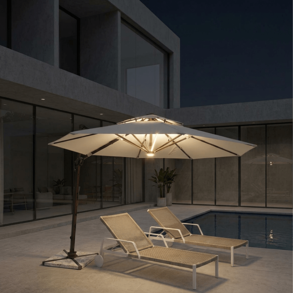SOMBRILLA LED OCTOGONAL