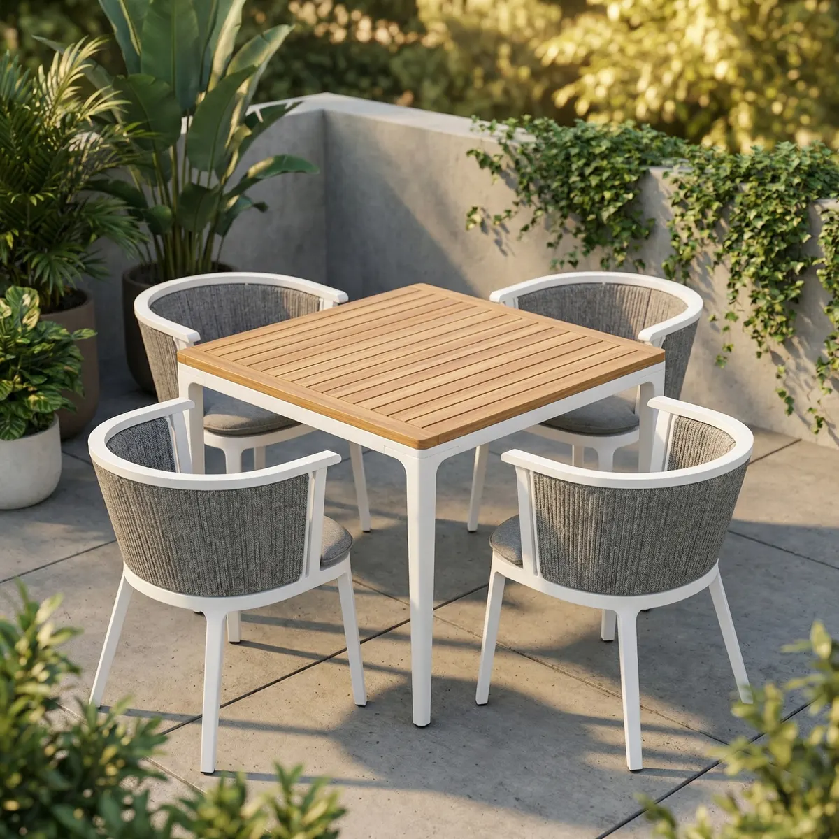 Set de mesa y sillas para patio exterior — BanPre