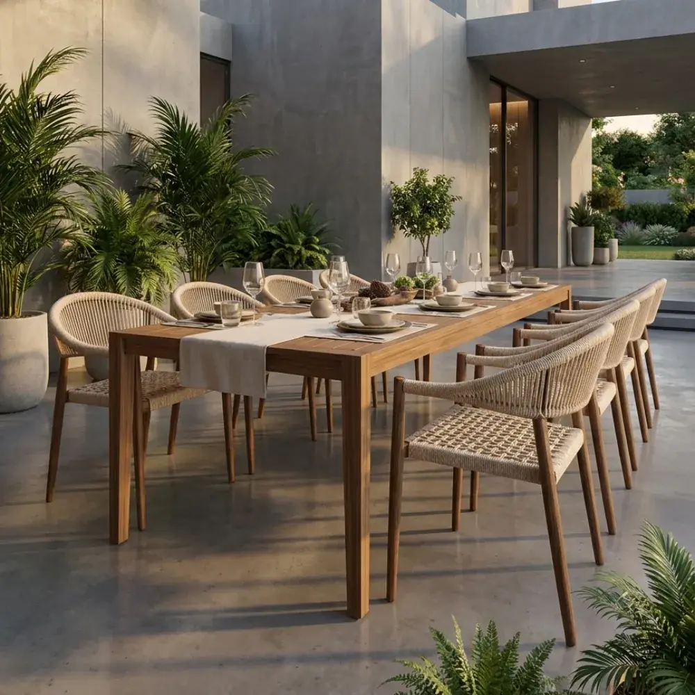 Muebles de exterior de materiales premium — BanPre