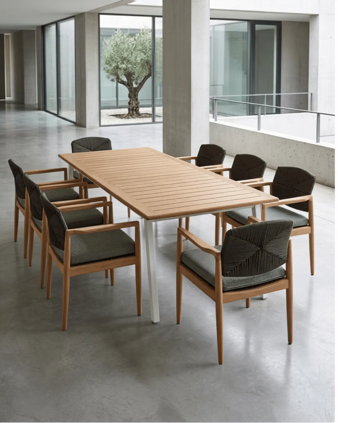 mesa-sillas-8-comensales-madera